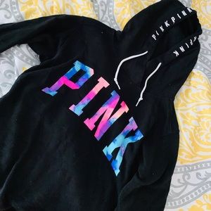VS Pink Watercolor Hoodie